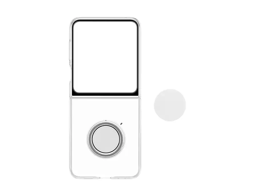 SAMSUNG Galaxy Z Flip5 Flap Clear Gadget Case / EF-XF731 Official Cover  Demo