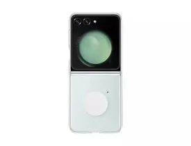 SAMSUNG Galaxy Z Flip5 Flap Clear Gadget Case / EF-XF731 Official Cover  Demo