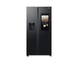 Samsung RS7HCG8543B1HL 615L 5-in-1 Convertible Side-by-Side Refrigerator | Family Hub | View Inside Camera | Wi-Fi Enabled | Digital Inverter Compressor | Non-Plumbing Dispenser | EZ Clean Black | 3 Star