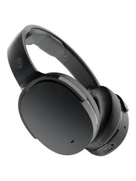 Skullcandy Hesh ANC Over-Ear Noise Cancelling Wireless Headphones with Charging Cable, 22 Hr Battery, Microphone, Works with iPhone Android and Bluetooth Devices - True Black