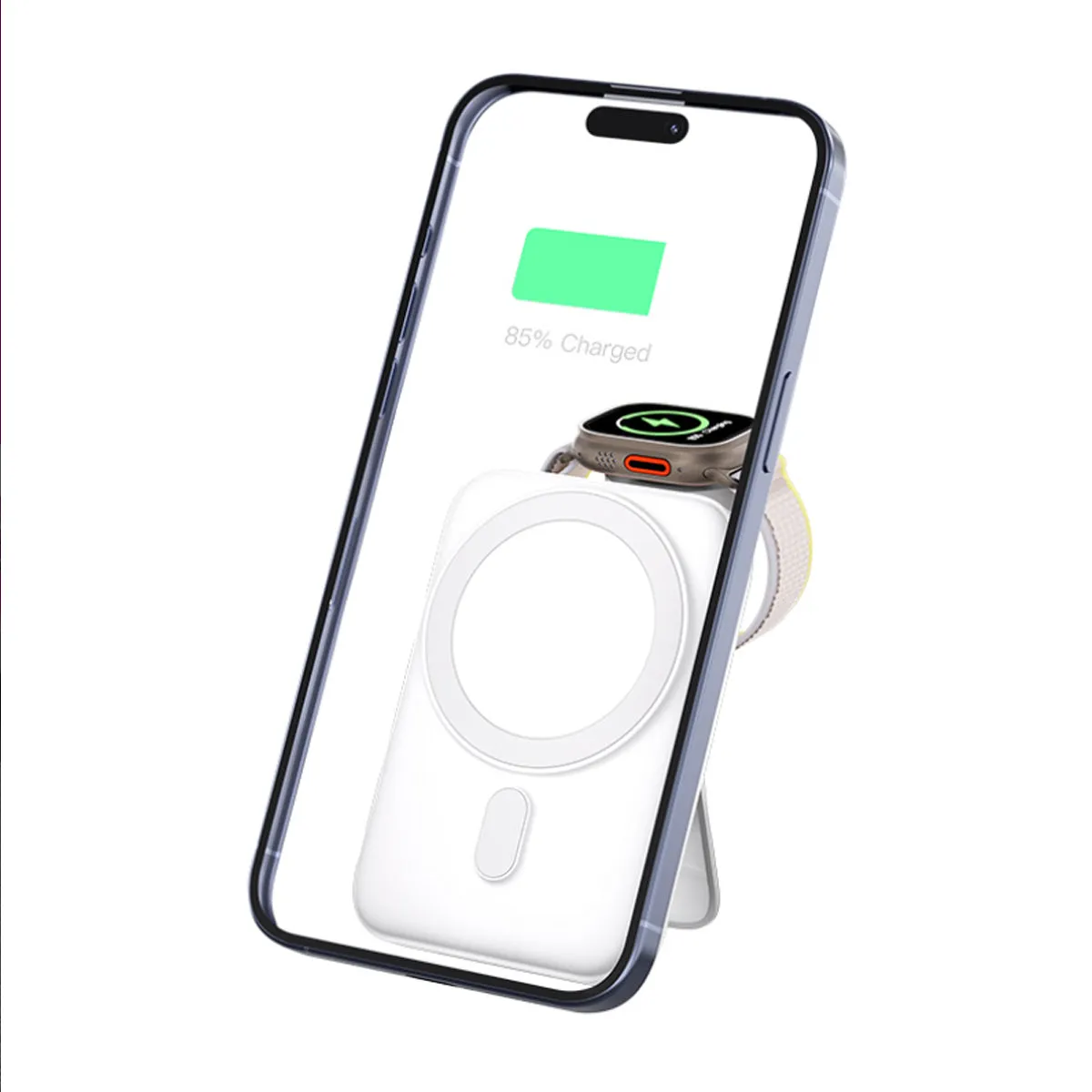 Super Fast Multifunctional Ultra 3 in 1 Magnetic Wireless Power Bank