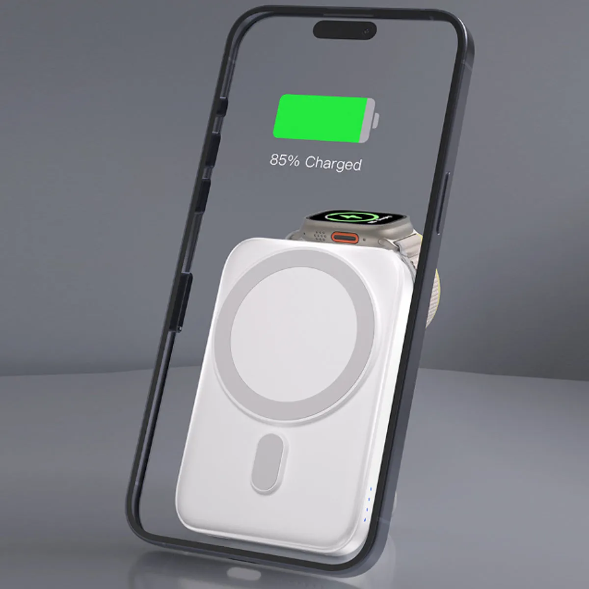 Super Fast Multifunctional Ultra 3 in 1 Magnetic Wireless Power Bank